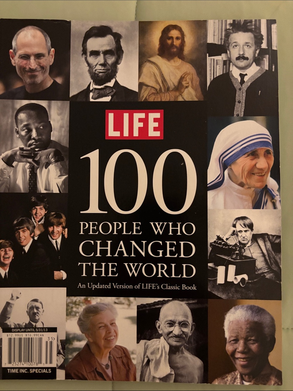 LIFE: 100 People Who Changed the World - Black Cover with Red Logo